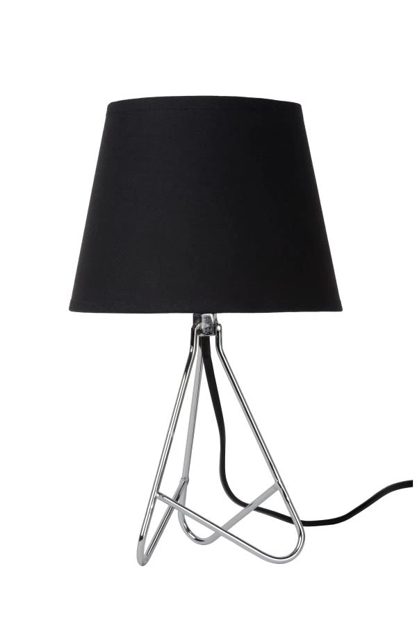 Lucide GITTA - Lampe de table - Ø 17 cm - 1xE14 - Chrome - éteint